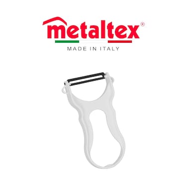 Metaltex Quick Vegetable Peeler &ndash; Hardened Stainless Steel Blade with Plastic Handle
