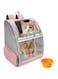 POBLLEM Pet Carrier Backpack, Cat Backpack Carrier Puppy Backpack Fully Ventilated Design Bag Expandable with Pet Bowl, Dispenser, Traveling Hiking Camping