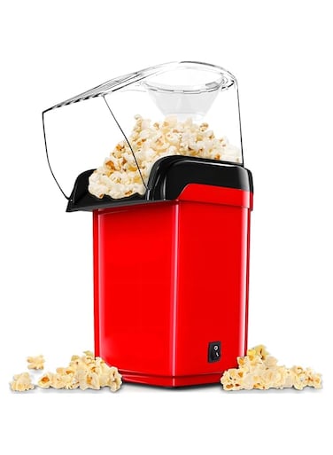 AYEBIA Hot Air Popcorn Maker Machine   1200W Electric Popcorn Popper   Oil-Free &amp; BPA-Free   Healthy Snacks for Kids &amp; Adults   Fast 2-Min Popcorn for Home, Movie Nights, &amp; Parties   Retro Design