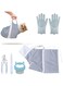 Masroo Cat Bathing Bag, Adjustable Anti-bite and Anti-Scratch Shower Mesh Grooming Bag for Pet Dogs, Includes Pet Nail Clipper, Nail File, Grooming Glove, and Cat Shell Comb