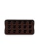 Heart Shaped Chocolate Mould Brown 20.5x10.3x1cm