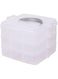Tazweeq 3 Tier Stackable Storage Containers with Adjustable,portable detachable multi-layer, stackable transparent box for jewelry, needle and thread cosmetics Lego box.
