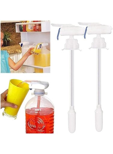 NovalLife 2 Packs Automatic Drink Dispenser, Milk Dispenser for Fridge Gallon,Hands-Free,Can Prevent Milk and From Overflowing