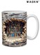 3D Bookshelf Creative Space Design Multi-Purpose Ceramic Coffee and Tea Mug,For Book Lovers 3D Effect Ceramic Mugs Mug 3D Book Cup Decoration Design Home Cup Mug Abyss 3D Decoration