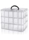 KOWVOWZ 3 Tier Stackable Storage Container Box 30 Compartments Plastic Storage Box with Adjustable Compartments Transparent Container Plastic Storage Box for Jewellery, Beads, Tools, Arts &amp; Craft
