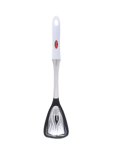 Slotted Cooking Spoon Silver/Black