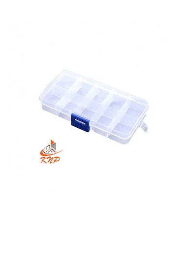KNP Plastic Storage Box  10 Compartments 12.6 X 6.4 X 2.2cm