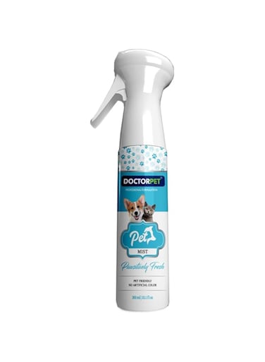 Doctor Pet Mist Pawsitively Fresh 300ML &ndash; Pet Safe Deodorizing Mist, Long-Lasting Freshness, Odor Neutralizer, Hypoallergenic, Gentle on Pet's Skin