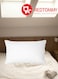 Bed Pillow Cotton White Stripe Design 50X90cm Made in Uae