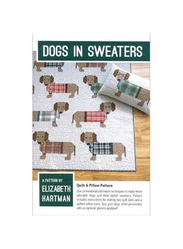 Elizabeth Hartman Ptrn Dogs in Sweaters Pattern