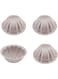 CHEFMADE Mini Madeleine Cake Pan Set, 3-Inch 4Pcs Non-Stick Spherical Shell Madeline Bakeware for Oven and Instant Pot Baking (Champagne Gold)