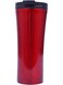 B&amp;S Stainless Steel Tumbler Flask Bottle with Plastic Lid   Vacuum Insulated Beverage Bottle   Leak-Proof Insulated Double Wall   12 Hours Hot and Cold Water Bottle   Vacuum Flask 500ML (Red)
