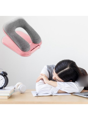 Multifunctional Nap Pillow For Kids &amp; Students Portable Hugging Pillow Sleep Aid (Sunset Pink)