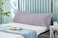 Home Hotel Linen Long Body Pillow 1pc, Fabric: 100% Polyester 85 GSM Microfiber 1 cm Stripe Super Soft (Light Grey)