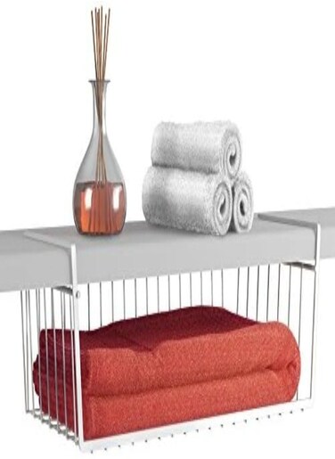 Metaltex 'Babatex' Hanging Under Shelf Storage Basket, 50 Cm