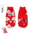PETSARY Dog Christmas Poses and Heart Shapes Sweater with 1 Pcs Pet Id Tag Gift - Soft Breathable Costume Pet Poses &amp; Heart Pattern - Xmas Turtleneck Winter Outfit Warm Recovery Suit (X-Large)