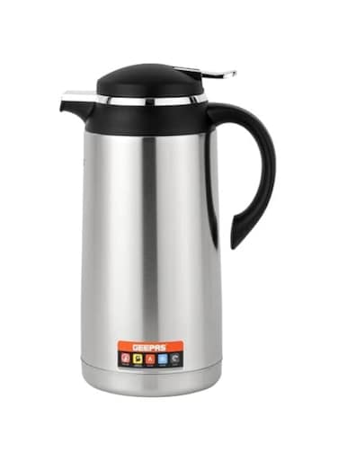 Geepas 1.9 L Stainless Steel Vacuum Flask- GVF27025/ for Hot and Cold Beverages, for upto 24 Hours/Comfortable to Hold and Easy to Carry/Suitable for Indoor and Outdoor Use, Home