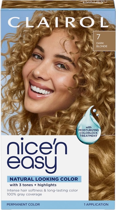 Clairol Nice &amp;n Easy, 7/106A Natural Dark Blonde, Permanent Hair Color, 1 Kit