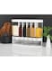 Dubai Gallery Rice Dispenser 6-Grid Airtight Cereal Dispenser Countertop 12L Dry Food Storage Container For Soybean Grains Flour Wall-Mounted