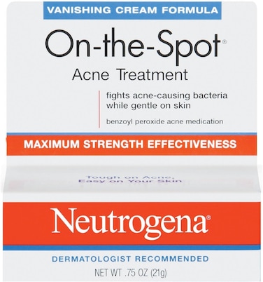 Neutrogena On-The-Spot Acne Treatment Vanishing Cream Formula 0.75 oz (Pack of 2)