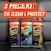 Armor All - 18782 Protectant, Glass and Cleaning Wipes, 30 Count Each (Pack of 3), Black
