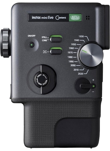 Instax Mini Evo Cinema Hybrid Instant Camera, Black