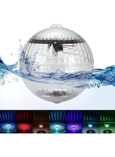 NALACAL Lampe Solaire Flottante Pour, Outdoor Solar LED Floating Light Garden Pond Pool Lamp Rotating RGB Color Change for Jardin, Piscine, Fontaine