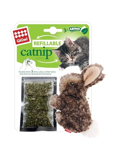 Gigwi Refillable Catnip Rabbit, 7058