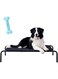 XTECH Portable Raised Cooling Steel-Framed Elevated Pet Bed with Bone Teething Toys, Elevated Mesh Pet Bed Frame Dog Cot for Outdoor or Indoor, Washable Pet Bed Fits with Breathable Mesh (Medium)