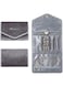 Excefore Travel Jewelry Organizer Roll Foldable Case for Rings Necklaces Earrings Bracelets Watches Brooches Gray