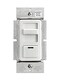 مُخفِّت إضاءة منزلق من نوع Leviton IP710-DLZ Illumatech لمصابيح LED، مزود طاقة 0-10 فولت، 1200 فولت أمبير، 10 أمبير، 120/277 فولت تيار متردد، أبيض مع مجموعة تغيير اللون مُرفقة
