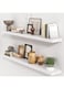 2 Pcs Set Floating Wall Shelf MDF Modern Home Decoration Simple Design Shelves Kitchen Bedroom Living Room Shelf Wall Shelf Rack