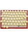 Restaurantware-Full Size Silicone Baking Mat, 1 Heat-Resistant Cooking Mat - Reusable, Ultra-Durable, Tan And Red Silicone Nonstick Mat, For Pans And Rolling, 23.6 x 15.75 Inch