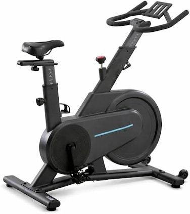 Marshal Fitness Magnetic Stationary Bike for Home &ndash; Indoor Cycling Exercise Bike with 6Kg Flywheel, Adjustable Seat &amp; Handlebars, Quiet Belt Drive Cardio Fitness Bike for Home Workout