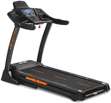 Marshal Fitness 6.0HP Electric Treadmill for Home &ndash; 15-Level Auto Incline Foldable Running Machine with LCD Display, Bluetooth MP3 Speaker, Quiet Motor, 150KG Capacity Home Gym Fitness Equipment