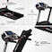 Marshal Fitness Multi-Function Foldable Treadmill - Pkt-170-1 - Black