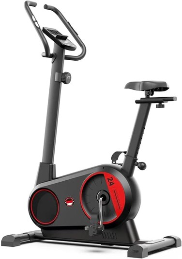 Upright Exercise Bike - 8 Resistance Levels &amp; LCD Display