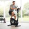 Marshal Fitness Upright Exercise Bike with 10-Level Magnetic Resistance, 5kg Internal Flywheel, Smooth &amp; Quiet Indoor Cycling for Home Gym