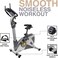 Marshal Fitness Magnetic Upright Exercise Bike with 15 Resistance Levels, Silent Belt Drive, Adjustable Seat, 250 lbs Weight Capacity &amp; LCD Display for Full-Body Exercise Bike For Home