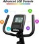 Marshal Fitness Recumbent Exercise Bike with 8-Level Magnetic Resistance, 5kg Internal Flywheel, LCD Monitor, Quiet Home Fitness Cycle (135kg Capacity)