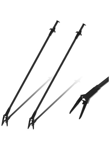 Gisafai 2 Pcs Plastic Aquarium Tongs 27 Inches Long Multi Purpose Trimming Feeding Aquarium Tools for Fresh Water Saltwater Fish Tanks Coral Plant