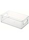 2pc Stackable Clear Fridge Organizer With Handles - Space-Saving Kitchen Storage Solution For Food &amp; Pantry Food Storage Bins,Fridge &amp; Refrigerator Organizer,Cabinet,Kitchen