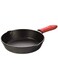 Lodge Cast Iron Skillet with Red Mini Silicone Hot Handle Holder 8 inch