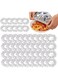 Foil Wraps for Food   50 Piece Reusable Elastic Film,Aluminium Foil Film Insulation Covers,for Fruit Kitchen Bowls Pots Containers Fresh Keeping