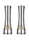 TOMVAES Salt and Pepper Grinder Set, 304 Stainless Steel with Clear Lead-Free Glass, 6x6x20 cm, Adjustable Coarse or Fine Grinding, Dustproof and Hygienic with Smooth Ergonomic Handle