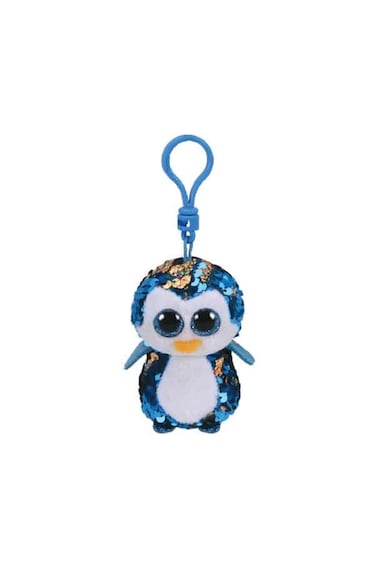 TY Flippables Plush Clip Sequin Penguin Blue 3in 35302