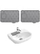 nalaina Silicone Faucet Absorbent Mat, Draining Mat Around Tap, Sink Splash Guard, Drying Mat, Faucet Absorbent Mat, Sink Sponge Holder, Faucet Handle Drip Catcher Tray for Kitchen, Bathroom