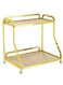 2-Tier Gold Metal Organizer Shelf &acirc;&euro;&ldquo; Multi-Purpose Countertop Storage Rack for Kitchen, Bathroom &amp; Room   Durable Anti-Rust Metal Frame, Non-Slip Base, Elegant Design for Home &amp; Office