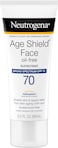 Neutrogena Age Shield Anti-Oxidant Face Lotion Sunscreen With Broad Spectrum SPF 70, Oil-Free &amp; Non-Comedogenic Moisturizing Sunscreen To Prevent Signs of Aging, 3 fl. oz