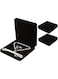 PINKE 2 Pcs Velvet Jewelry Set Box Jewelry Gift Boxes Earring Ring Bracelet Necklace Valentine's day Gift Box Empty Jewelry Storage Case Jewelry Storage Holder for Wedding Travel